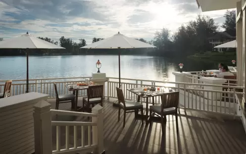 SAii Laguna Phuket Food Beverage The Club Outdoor Area with Beautiful Lagoon View