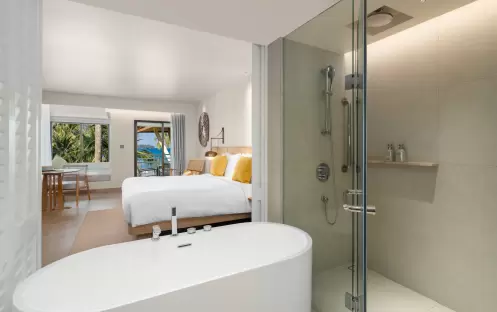 SAii Laguna Phuket Club Ocean View King Bed Bathroom View