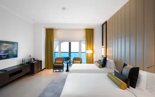 Rixos Marina Abu Dhabi - Premium Room Corniche View with Balcony twin beds Rixos Marina Abu Dhabi - Premium Room Corniche View with Balcony twin beds