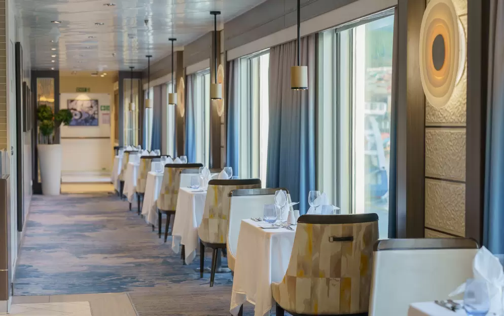 Quark Expeditions, Ocean Explorer Main Dining Room 12 ©Quark Expeditions.jpg