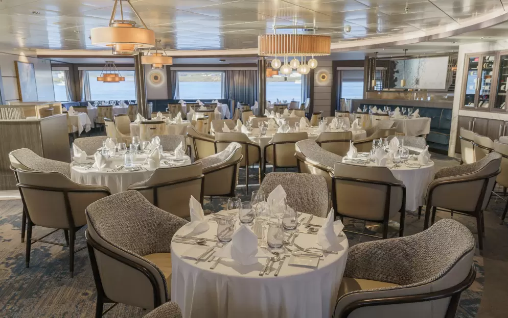Quark Expeditions, Ocean Explorer Main Dining Room 4 ©Quark Expeditions.jpg