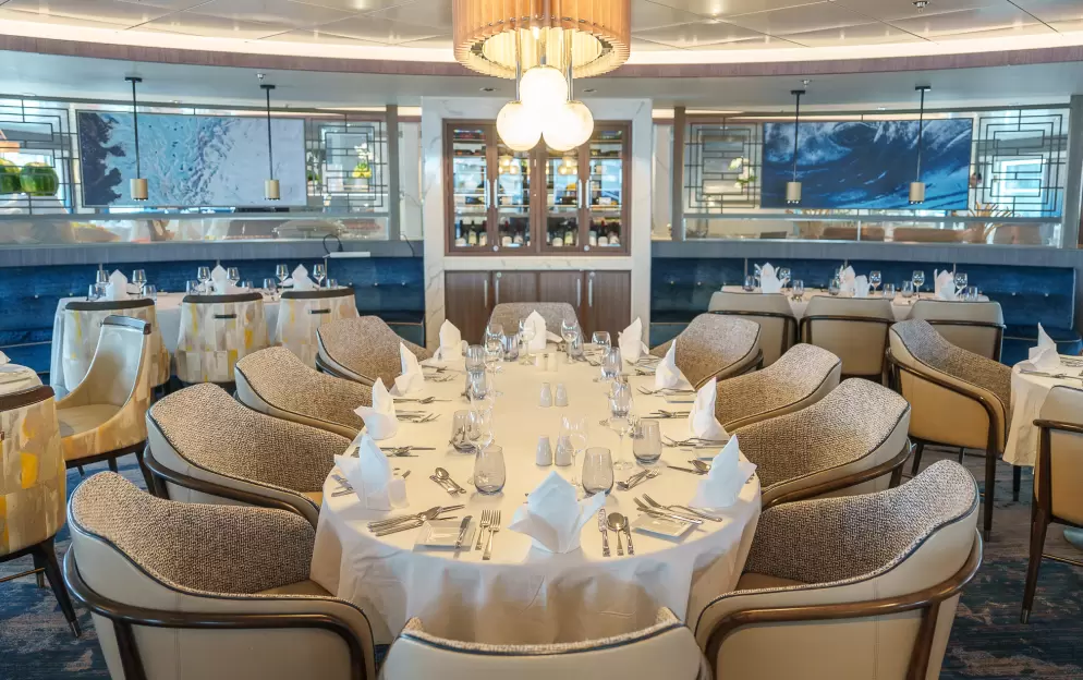Quark Expeditions, Ocean Explorer Main Dining Room 5 ©Quark Expeditions.jpg
