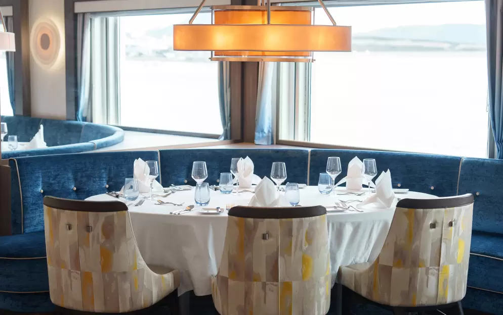 Quark Expeditions, Ocean Explorer Main Dining Room 7 ©Quark Expeditions.jpg