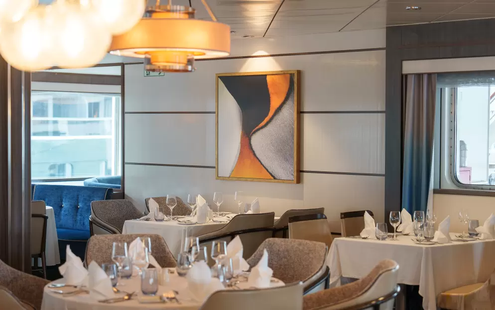 Quark Expeditions, Ocean Explorer Main Dining Room 9 ©Quark Expeditions.jpg