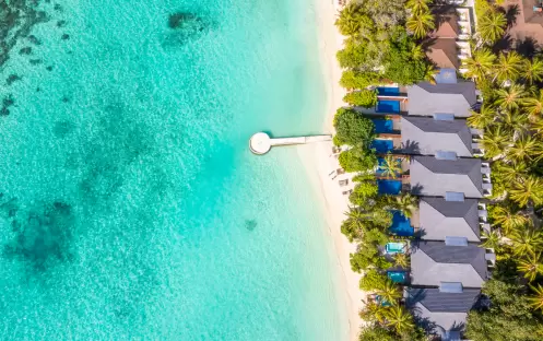 Lily Beach Resort & Spa - Rooms - Beach Suite with Pool arial shot